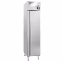 Koelkast RVS PREMIUM PLUS - GN 1/1 - 482mm - 325liter - tot +6°C - met 1 deur - geforceerde koeling, LED‑verlichting & legroosters