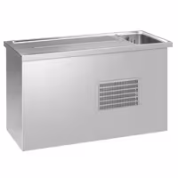 Pivski štand Premium PLUS - 1550x700 mm - 1 staklena vrata & 2 ladice