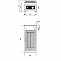 Električni roštilj - 5,4 kW - Bflex Digital - pultni - linija 900 - inox AISI 304
