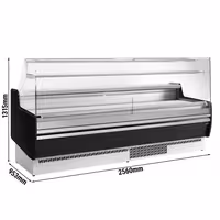 Serve Over Counter - 2560mm - with 4 doors - capacity 282 litres