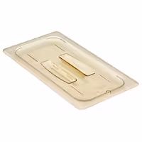 (6 szt.) CAMBRO | Pokrywa GN 1/3 H-PAN™ – płaska – odporna na wysoką temperaturę – z uchwytem – bursztynowa