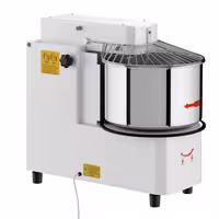 Spiralna miješalica za tijesto - 42 l / 38 kg - 2 brzine - podizna glava i uklonjiva posuda - s mehaničkim timerom - 400 V
