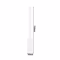 Spatula - PE - 40x90mm - Length: 750mm - White