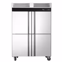 Szafa mroźnicza magazynowa ECO – stal nierdzewna – GN 1/1 – 1700 L – z 4 półdrzwiami