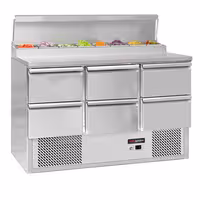 Pripremni rashladni pult Mini ECO - 1368x700 mm - 6 ladica - za 8x GN 1/6