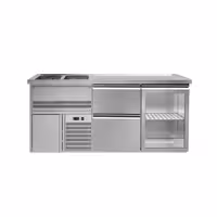 Pivski šank PREMIUM PLUS - 1950x700 mm - 1 Staklena vrata & 3 Ladice