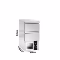Rashladni pult PREMIUM - 450x700 mm - 102 l - Statičko hlađenje - s 2 ladica