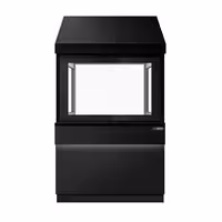 Charcoal Grill TORONTO - 1100mm - Black Front - Black Granite Worktop - tempered glass front - 2 grill grates