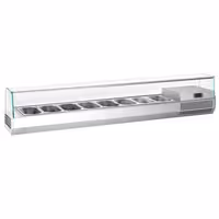 Countertop Prep Well / Refrigerated Topping Unit PREMIUM PLUS - 1976x413mm - 8x GN 1/3