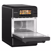 Commercial High Speed Oven - Touchscreen - 3.0kW - Black - Ventless - incl. Pizza Tray, Mesh Basket | 80% Faster Cooking