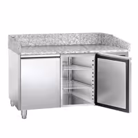 Stół chłodniczy do pizzy ECO – 1500 x 800 mm – z 2 drzwiami