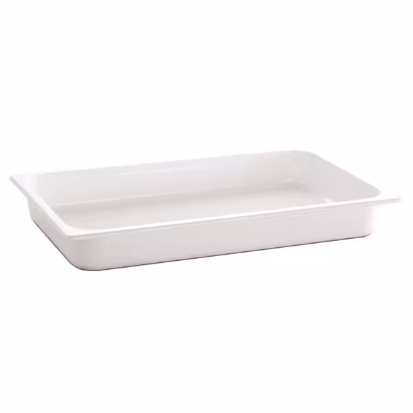 (6 pcs) Melamine Gastronorm Tray GN 1/1 - ECO - White - 7.1L - Depth: 65mm