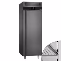 Szafa mroźnicza PREMIUM – stal nierdzewna – GN 2/1 – 700 L – z 1 drzwiami – antracytowa