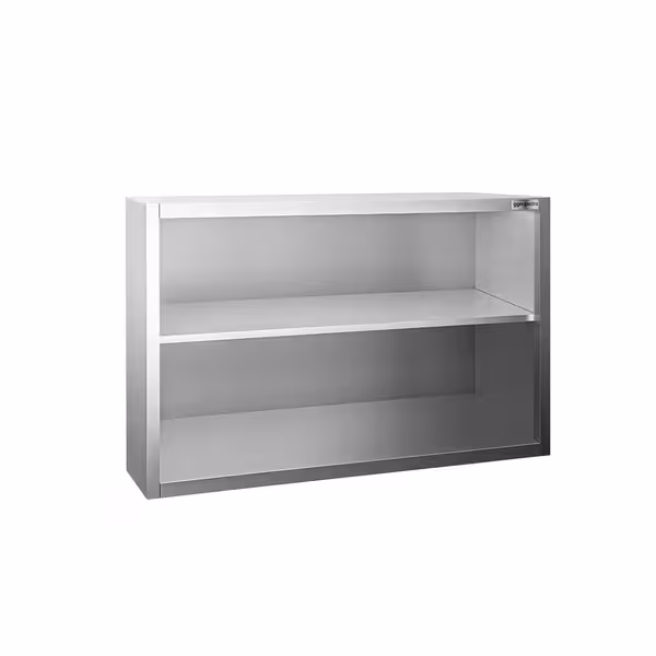Edelstahl Wandhängeschrank PREMIUM - 1000x400mm - ohne Schiebetür - 800mm hoch