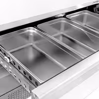 Masă rece refrigerare și congelare – 1230 mm – 2 sertare
