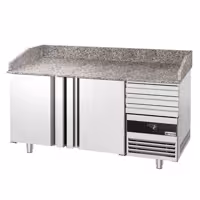 Stół chłodniczy do pizzy PREMIUM – 1600 x 800 mm – z 2 drzwiami i 3 szufladami