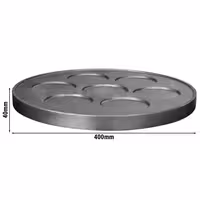 7 pans Plate for Crêpes maker - Ø400mm - Stainless Steel - for CGOM5