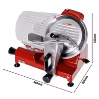 Trancheuse - 150 watts - lame : Ø 250 mm - Rouge