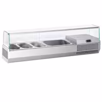 Countertop Prep Well / Refrigerated Topping Unit PREMIUM PLUS - 1328x450mm - 5x GN 1/4