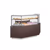 Serve Over Counter RIGA - 1365x990mm - double glazing - LED lighting - with 2 shelves