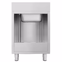 Sudoper s ormarićem ECO - inox - 600 x 600 mm - s 1 koritom - korito sredina