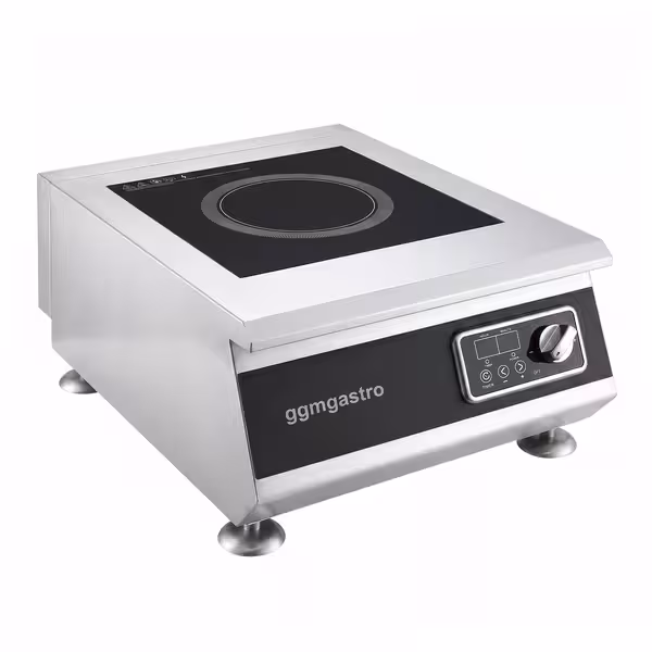 Ipari indukciós tűzhely - 700-as - összteljesítmény: 5,0 kW - 1 zónás - asztali - 400x510x240 mm