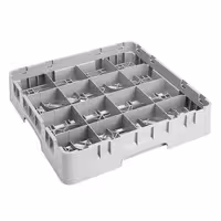 CAMBRO | CAMRACK® - Košara za pranje šalica 1/1 - Sa 16 odjeljaka - 500x500 mm - Siva boja