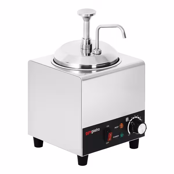 Dozator de sos încălzit - 600 W - 2 litri - cu vas interior inclus