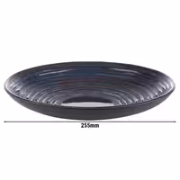 (6 adet) LOOPS - Çukur Tabak - Melamin, Ø255mm, Mavi / Gri