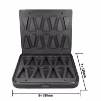 Desky pro stroj na tartaletky TMNP - forma: kousek dortu - 110x60 mm - pro 14 tartaletek