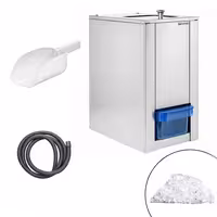 Profesionalna drobilica za led - 3 kg/min - 80 W - uklj. spremnik 1 kg - nehrđajući čelik