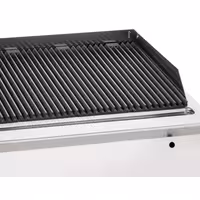 Grătar pe gaz cu apă (cu vapori de apă) - 18 kW - grilaj din fontă - model pe podea – cu dulap - linia 700 - adâncime 730 mm