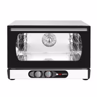 Electric Compact Convection Oven - with Steam Injection - Manual Controls - 3x GN 1/1 or 3x 600x400mm (EN 60x40)