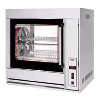 Electric Basket Rotisserie Oven - 6.9kW - with 4 Rotary Baskets for up to up to 20 chickens