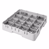CAMBRO | CAMRACK® - Košara za pranje šalica 1/1 - Sa 16 odjeljaka - 500x500 mm - Siva boja