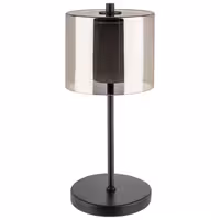 Şarj Edilebilir Masa Lambası - ANTON MINI - 3 kademeli kısılabilir - Ø120x280mm - Siyah