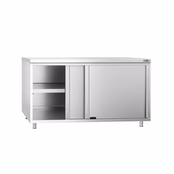 خزانة قاعدية ستانلس ستيل KOPENHAGEN PREMIUM - 1600x800mm - أبواب منزلقة