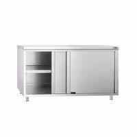 خزانة قاعدية ستانلس ستيل KOPENHAGEN PREMIUM - 1600x800mm - أبواب منزلقة