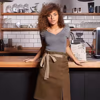 (6 pieces) KARLOWSKY | Green Generation Waist Apron – Recycled Plastic - Cinnamon - 1100x650 mm