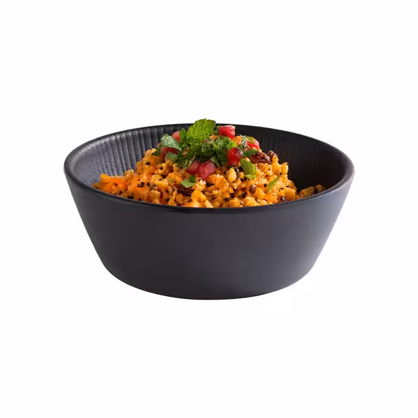 (6 adet) Kase - NERO - Melamin - 0,45L - köşeli - 155x155mm - Derinlik:55mm - Siyah