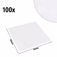 (100 pcs) Damask Square Tablecloth Tessin Atlas - Satin Band - 80x80cm - White
