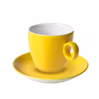 (6 adet) BART COLOUR CAFE - Kahve Tabağı - Ø135mm - Sarı