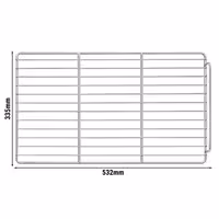 (2 kom) Potporna rešetka - GN 1/1 - 335x532 mm - plastificirano - debljina 12 mm - za KTS, GTS, SAG, POS7, ZBS7