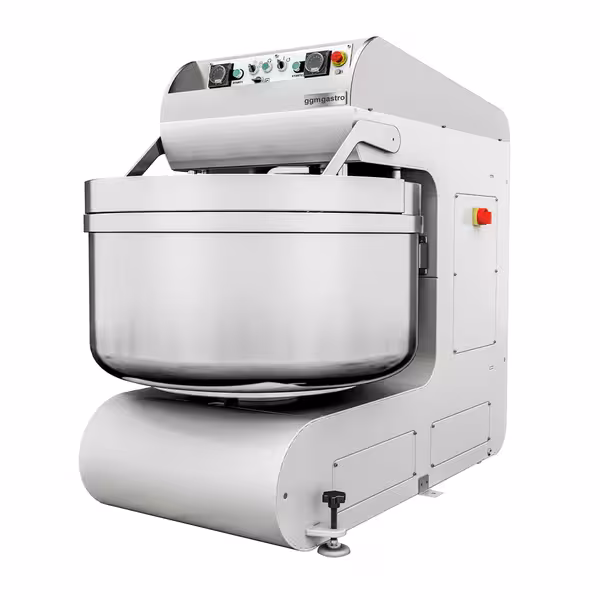 Pekarska spiralna miješalica za tijesto - 205 l / 130 kg - 2 brzine - s fiksnom posudom - 2 motora - s timerom - za pizzu i kruh