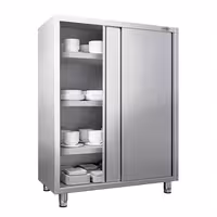 خزانة تخزين أدوات المائدة PREMIUM - 1400x700mm - 2 أبواب منزلقة - الارتفاع: 1800mm