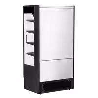 Commercial multideck display fridge - 1002mm - 440L - with 2 sliding glass doors & 4 shelves - Black