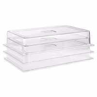 (6 pcs) Display Cover - GN 1/1 - Polycarbonate - 530x325mm - Height: 95mm
