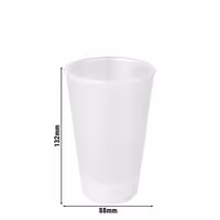(24 uds) Tapa reutilizable - Transparente - compatible con vasos 400ml MWDGK35