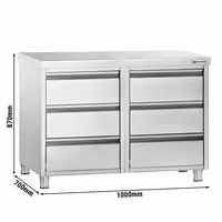 Lådhurts PREMIUM - med 6 lådor - 1000x700 mm