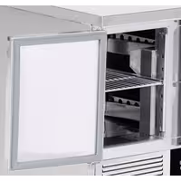Commercial Counter Fridge PREMIUM - 900x700mm - with 1 door - 2 drawers - capacity 220 litres